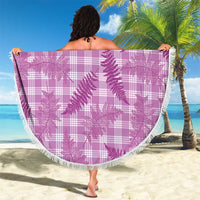 Pink Palaka Hawaii Palapalai Beach Blanket Hawaiian Fern - Polynesian Pride