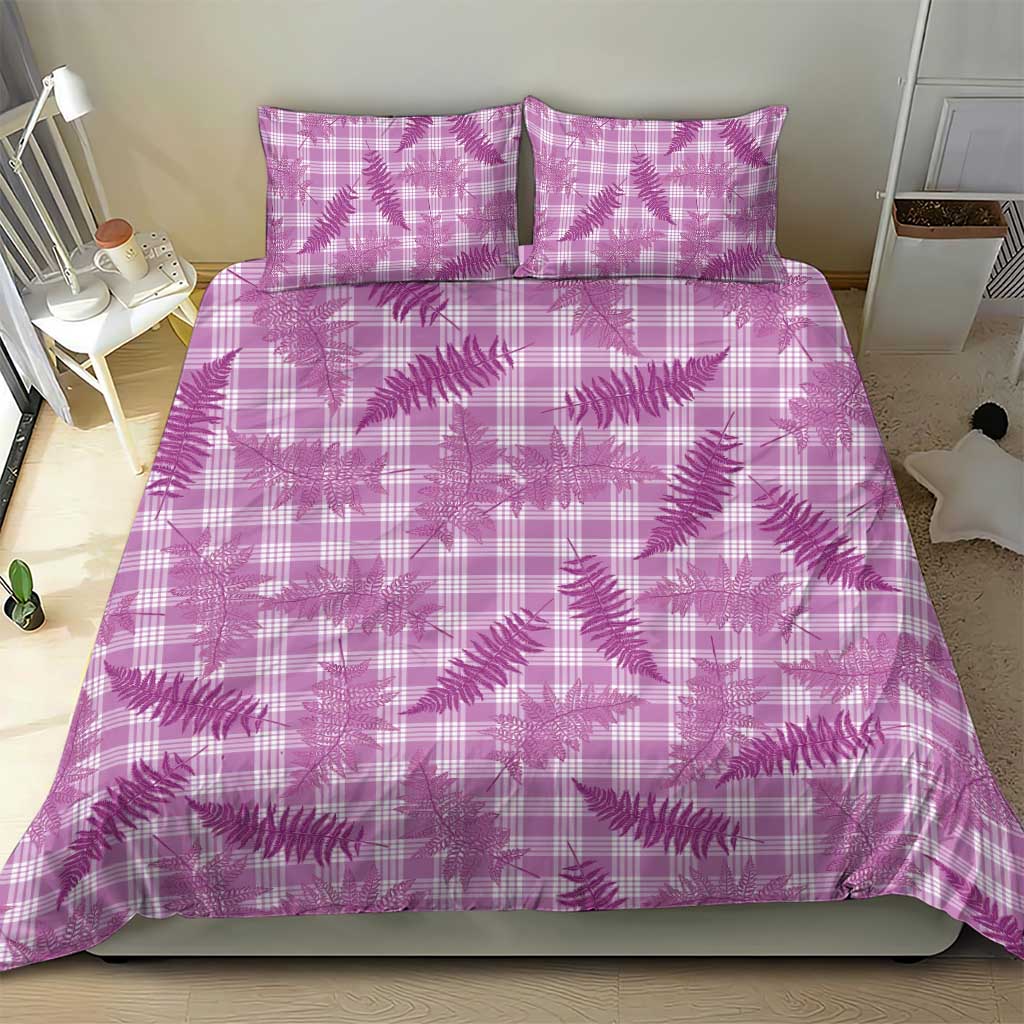 Pink Palaka Hawaii Palapalai Bedding Set Hawaiian Fern - Polynesian Pride