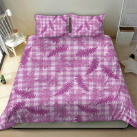 Pink Palaka Hawaii Palapalai Bedding Set Hawaiian Fern - Polynesian Pride