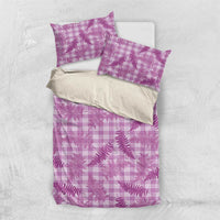 Pink Palaka Hawaii Palapalai Bedding Set Hawaiian Fern - Polynesian Pride