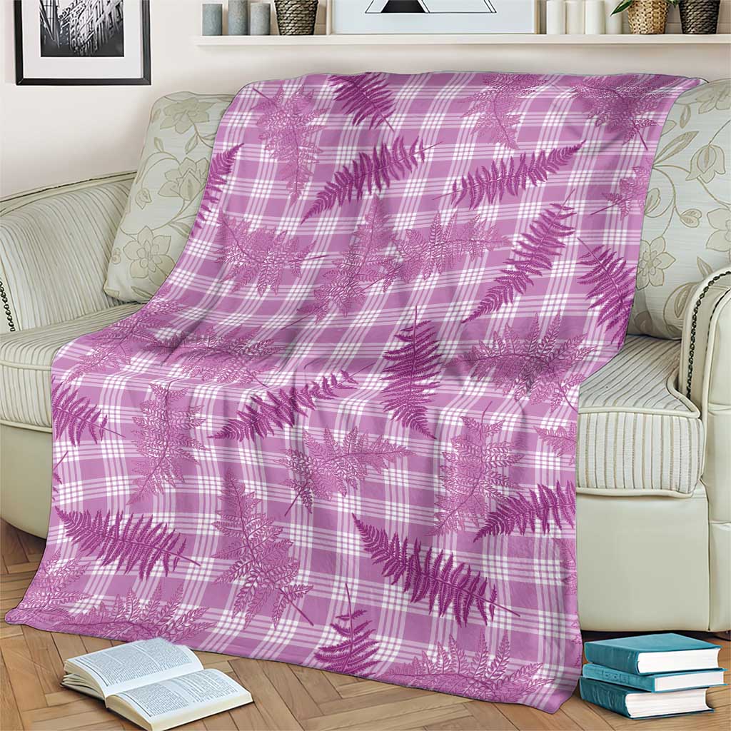 Pink Palaka Hawaii Palapalai Blanket Hawaiian Fern - Polynesian Pride