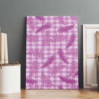 Pink Palaka Hawaii Palapalai Canvas Wall Art Hawaiian Fern - Polynesian Pride