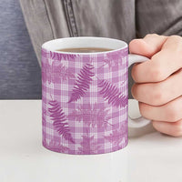 Pink Palaka Hawaii Palapalai Ceramic Mug Hawaiian Fern - Polynesian Pride