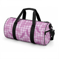 Pink Palaka Hawaii Palapalai Duffle Bag Hawaiian Fern