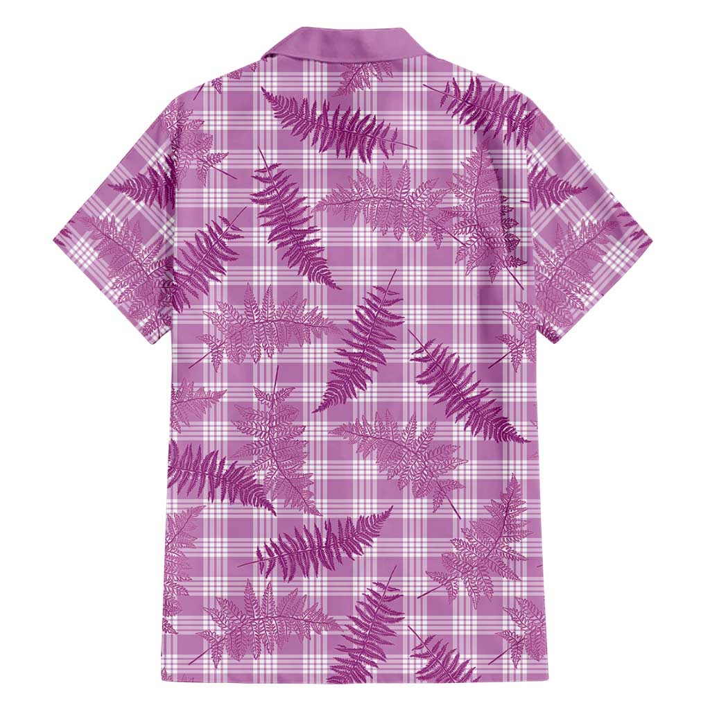 Pink Palaka Hawaii Palapalai Family Matching Puletasi and Hawaiian Shirt Hawaiian Fern LT14 - Polynesian Pride