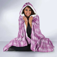 Pink Palaka Hawaii Palapalai Hooded Blanket Hawaiian Fern - Polynesian Pride
