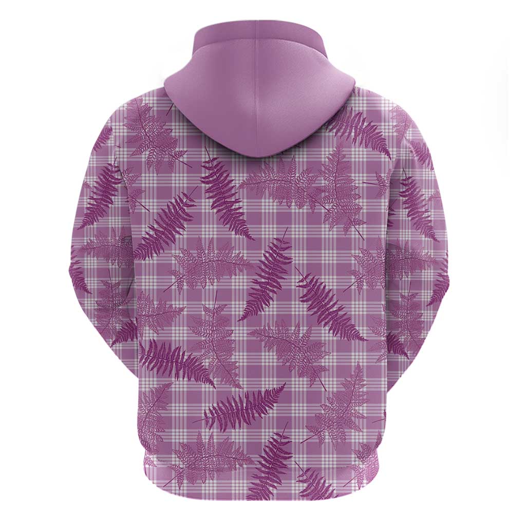 Pink Palaka Hawaii Palapalai Hoodie Hawaiian Fern - Polynesian Pride