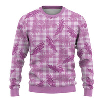 Pink Palaka Hawaii Palapalai Ugly Christmas Sweater Hawaiian Fern - Polynesian Pride