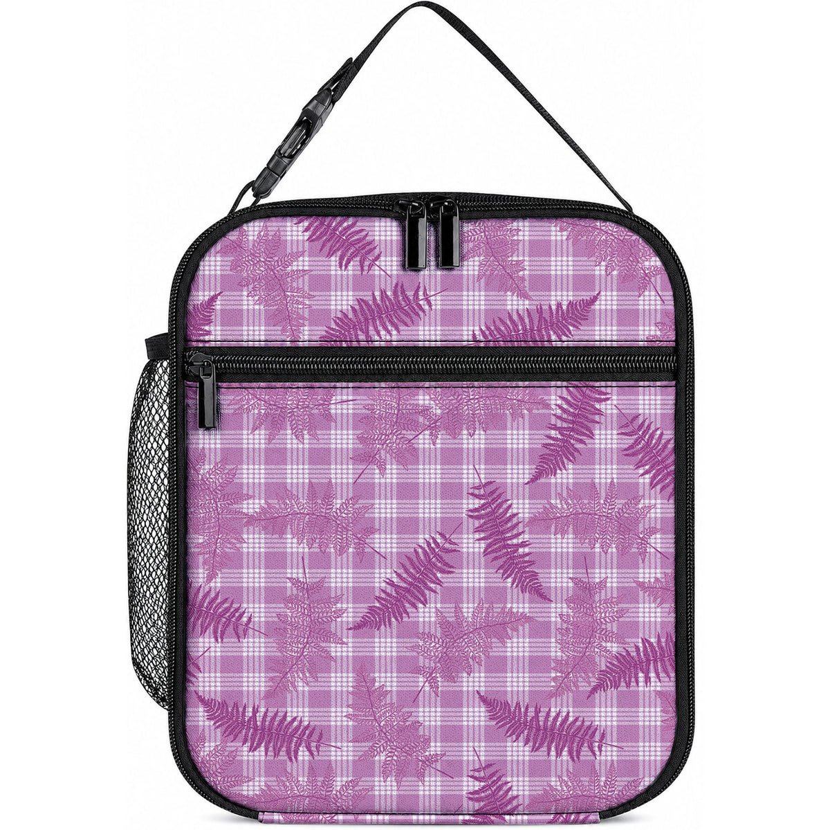 Pink Palaka Hawaii Palapalai Lunch Bag Hawaiian Fern