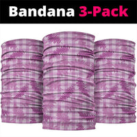 Pink Palaka Hawaii Palapalai Neck Gaiter Hawaiian Fern - Polynesian Pride