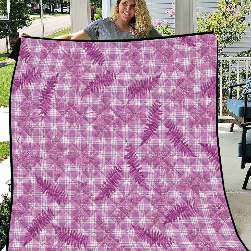 Pink Palaka Hawaii Palapalai Quilt Hawaiian Fern - Polynesian Pride