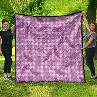 Pink Palaka Hawaii Palapalai Quilt Hawaiian Fern - Polynesian Pride