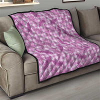 Pink Palaka Hawaii Palapalai Quilt Hawaiian Fern - Polynesian Pride