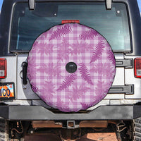 Pink Palaka Hawaii Palapalai Spare Tire Cover Hawaiian Fern - Polynesian Pride