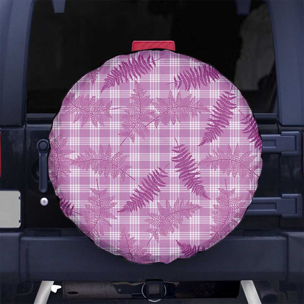 Pink Palaka Hawaii Palapalai Spare Tire Cover Hawaiian Fern - Polynesian Pride