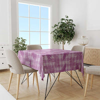 Pink Palaka Hawaii Palapalai Tablecloth Hawaiian Fern - Polynesian Pride