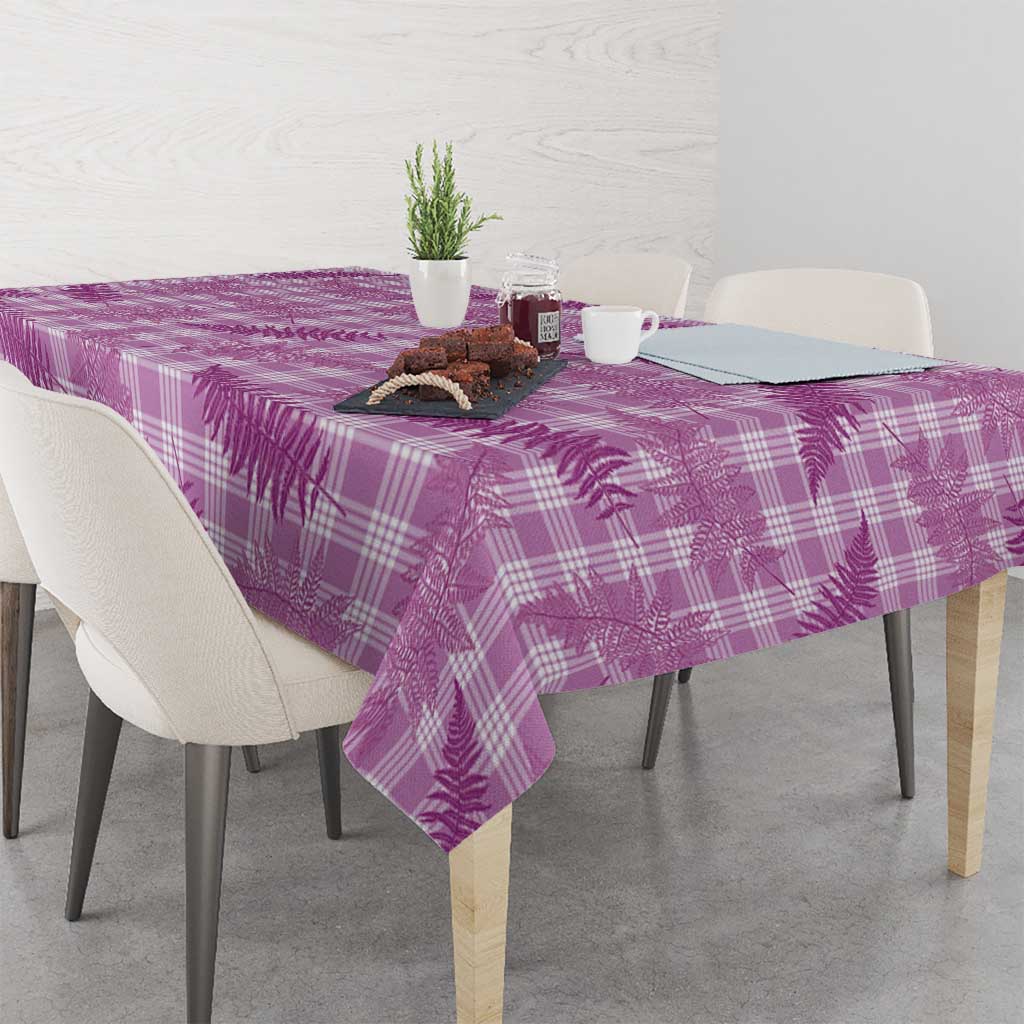 Pink Palaka Hawaii Palapalai Tablecloth Hawaiian Fern - Polynesian Pride