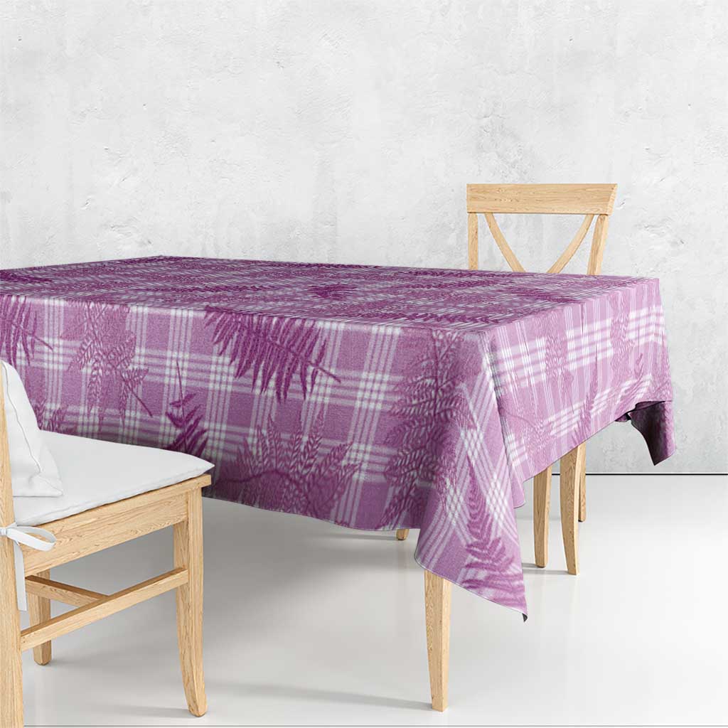 Pink Palaka Hawaii Palapalai Tablecloth Hawaiian Fern - Polynesian Pride
