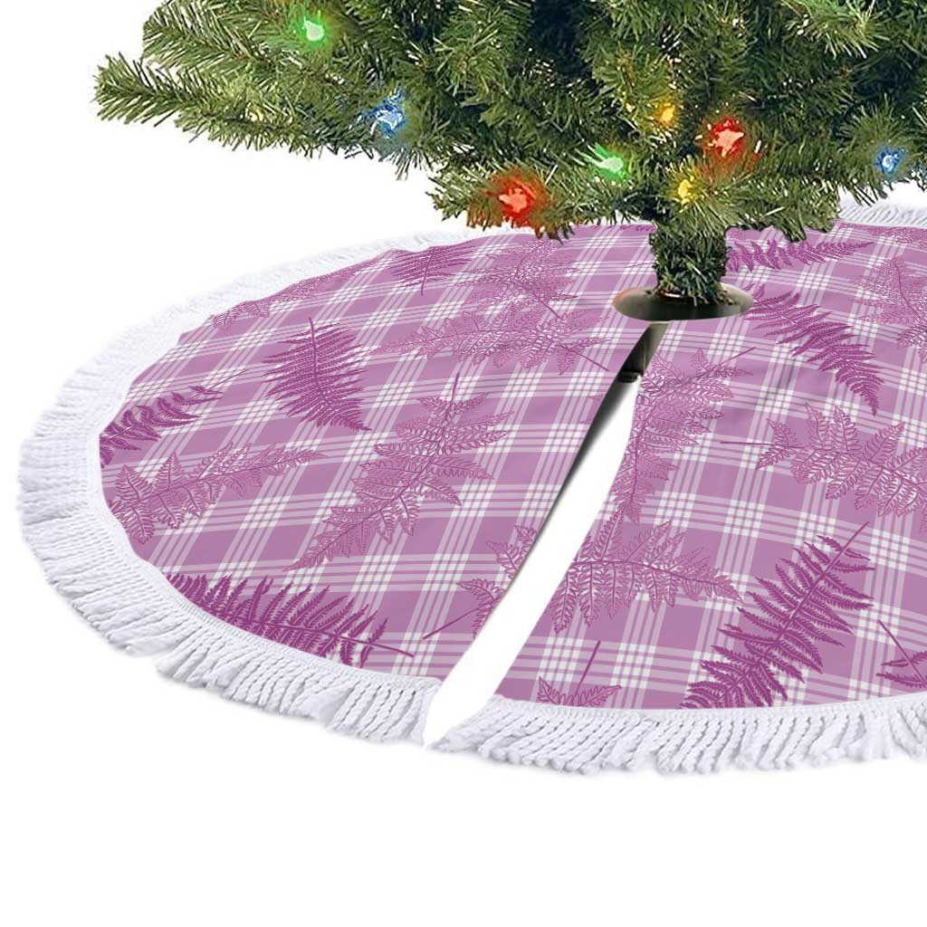 Pink Palaka Hawaii Palapalai Tree Skirt Hawaiian Fern - Polynesian Pride