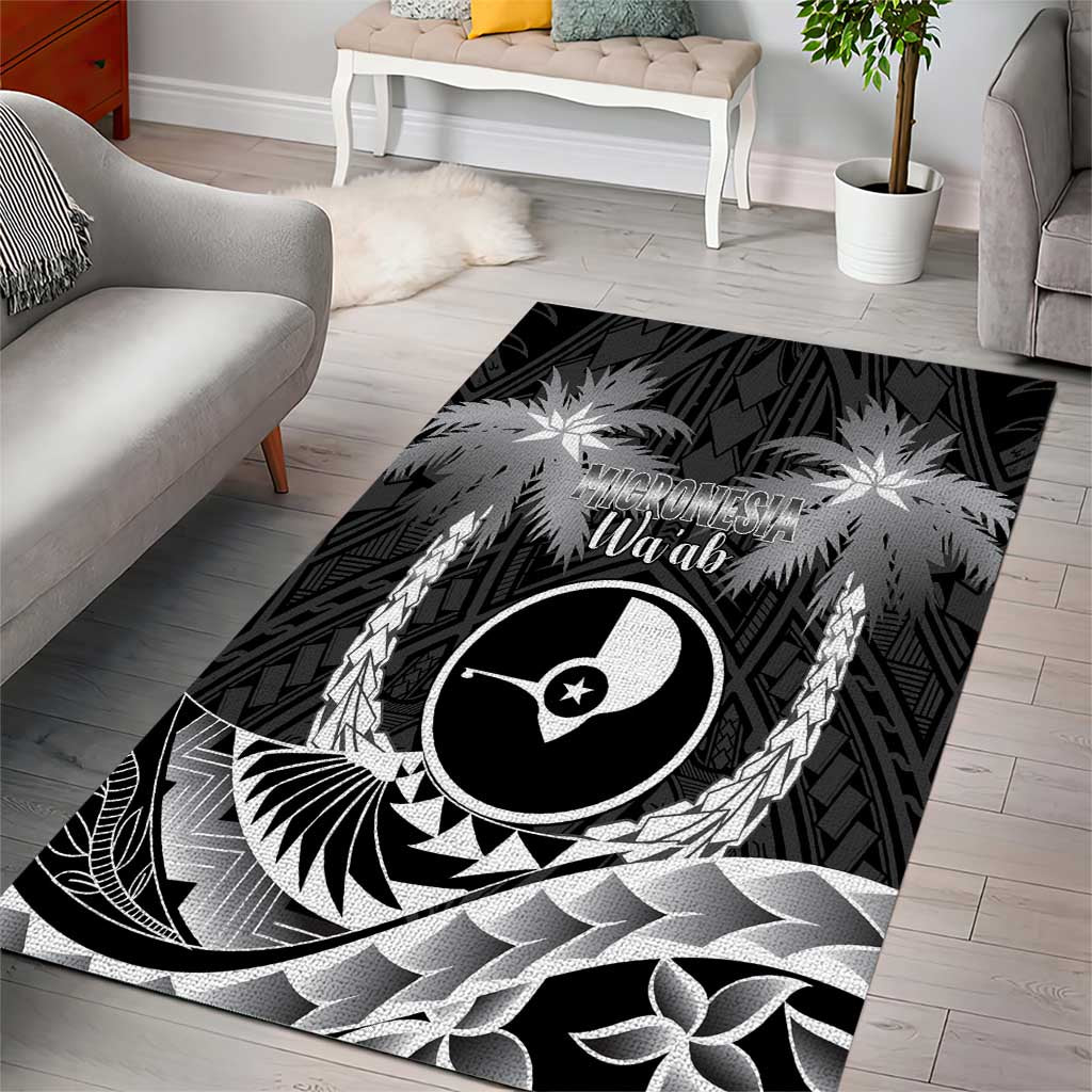 FSM Yap Day Area Rug 2025 Wa'ab Micronesia Black Color