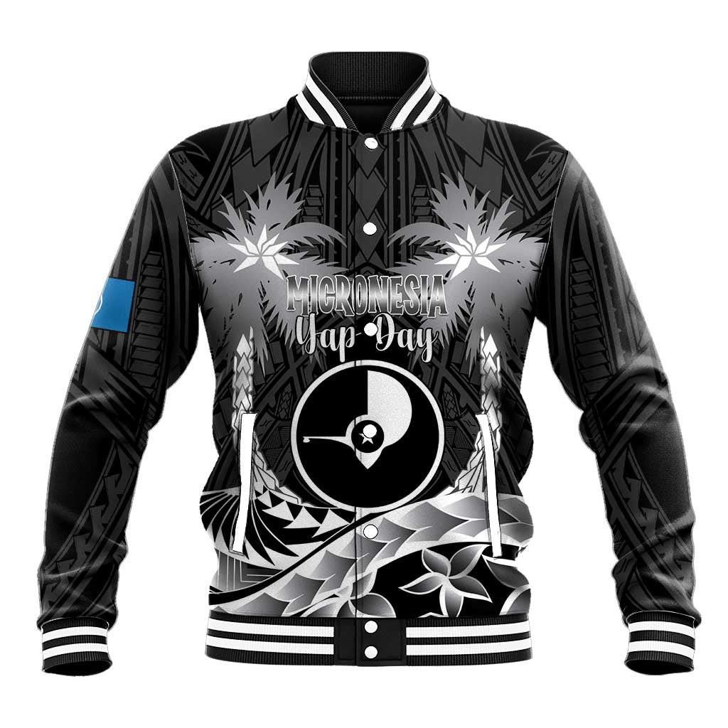 FSM Yap Day Baseball Jacket 2025 Wa'ab Micronesia Black Color