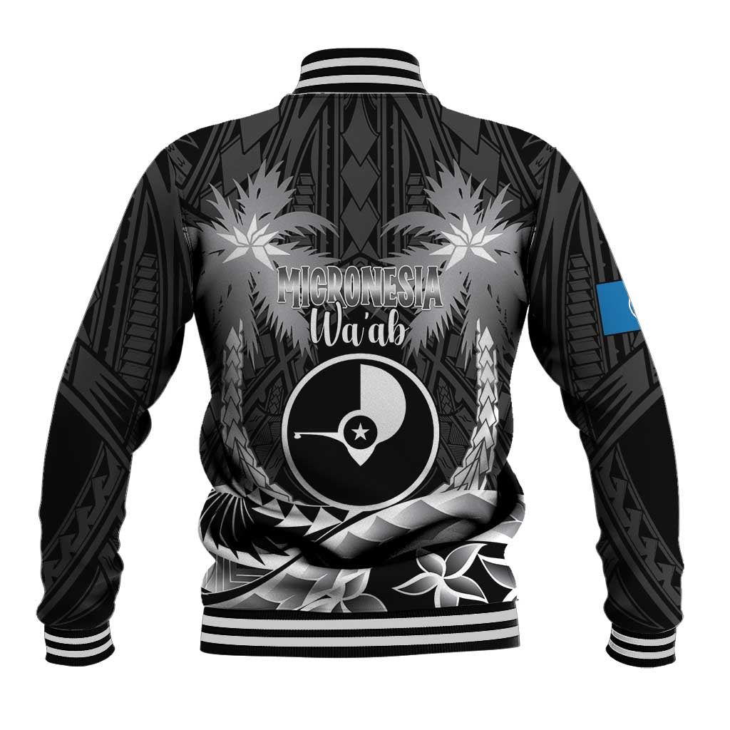 FSM Yap Day Baseball Jacket 2025 Wa'ab Micronesia Black Color LT14 - Polynesian Pride