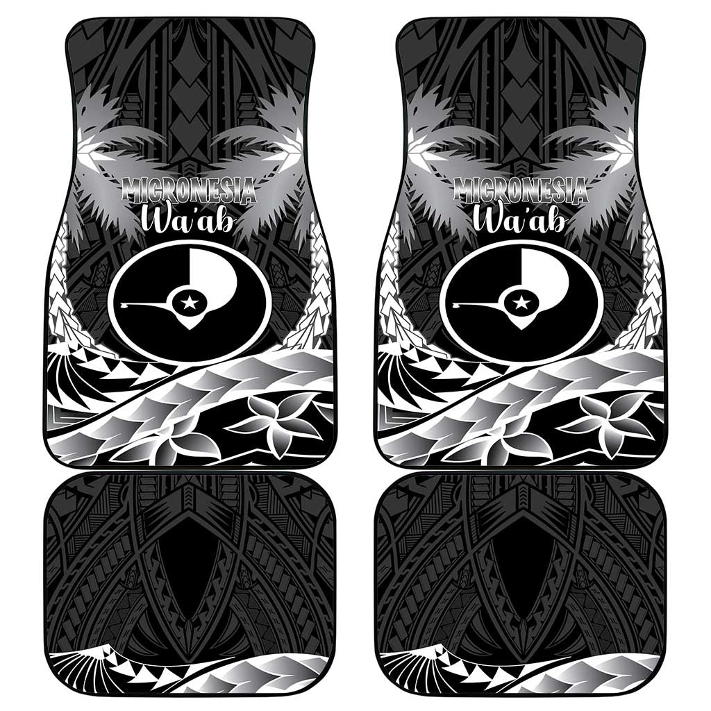 FSM Yap Day Car Mats 2025 Wa'ab Micronesia Black Color