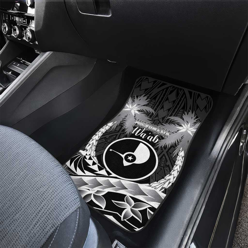FSM Yap Day Car Mats 2025 Wa'ab Micronesia Black Color