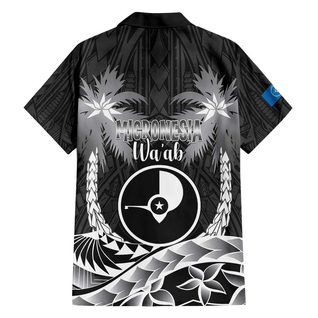 FSM Yap Day Family Matching Long Sleeve Bodycon Dress and Hawaiian Shirt 2025 Wa'ab Micronesia Black Color LT14 - Polynesian Pride