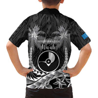 FSM Yap Day Family Matching Puletasi and Hawaiian Shirt 2025 Wa'ab Micronesia Black Color LT14 - Polynesian Pride