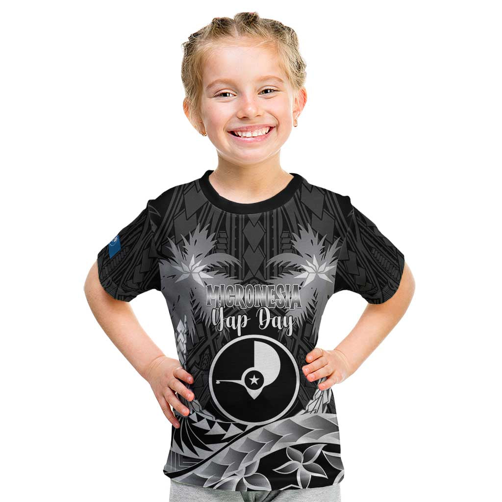 FSM Yap Day Kid T Shirt 2025 Wa'ab Micronesia Black Color