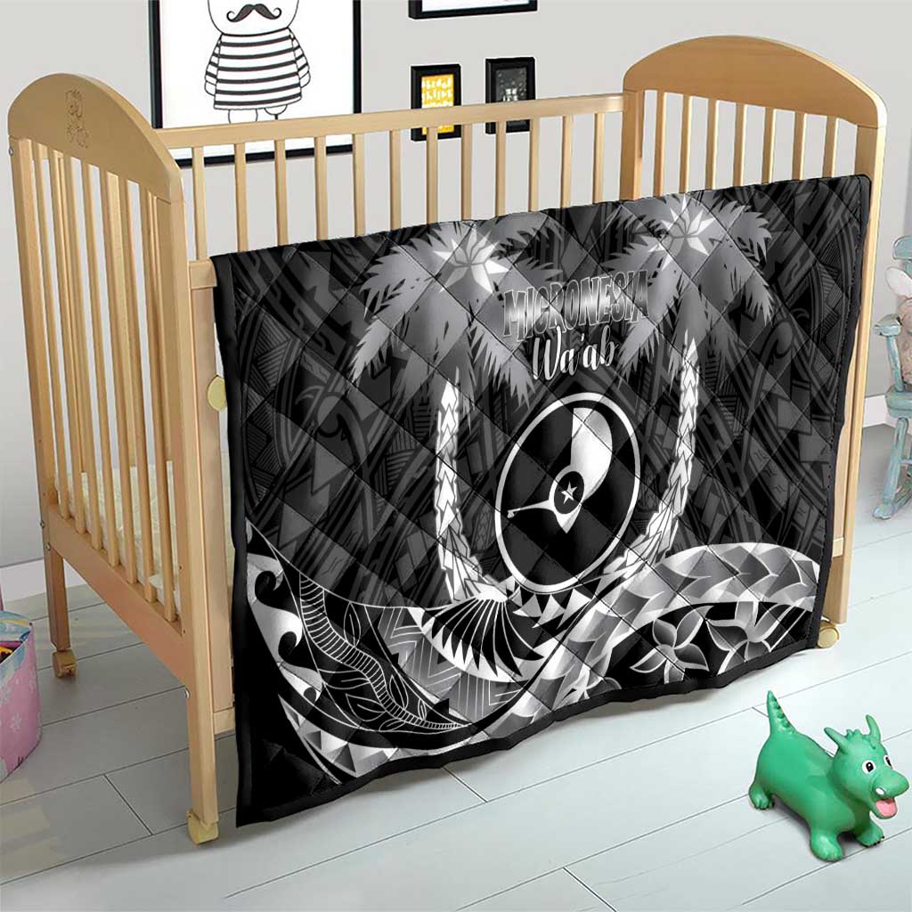 FSM Yap Day Quilt 2025 Wa'ab Micronesia Black Color