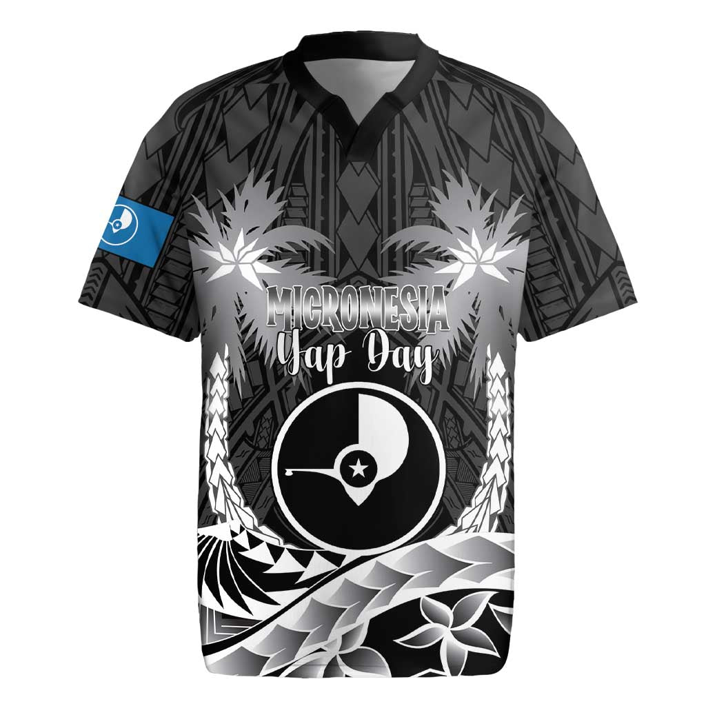 FSM Yap Day Rugby Jersey 2025 Wa'ab Micronesia Black Color LT14 Black - Polynesian Pride