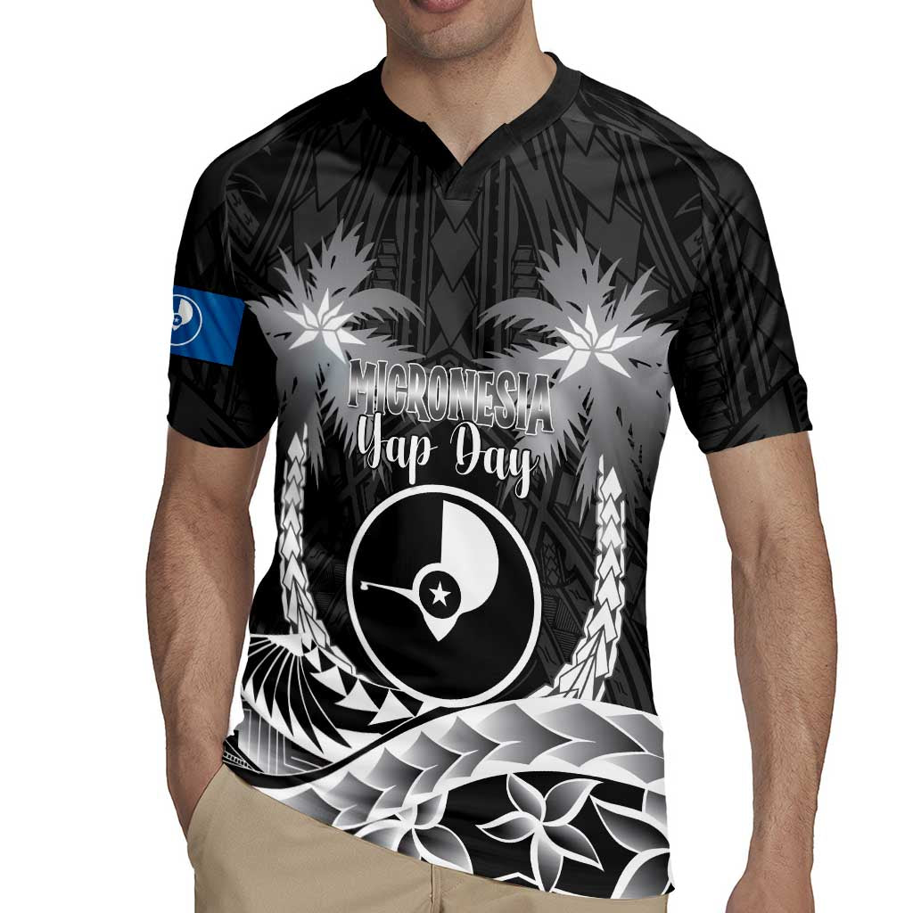 FSM Yap Day Rugby Jersey 2025 Wa'ab Micronesia Black Color LT14 - Polynesian Pride