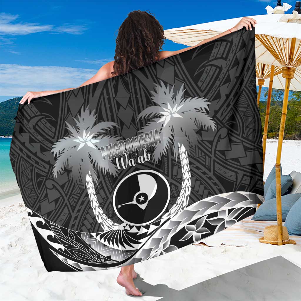 FSM Yap Day Sarong 2025 Wa'ab Micronesia Black Color