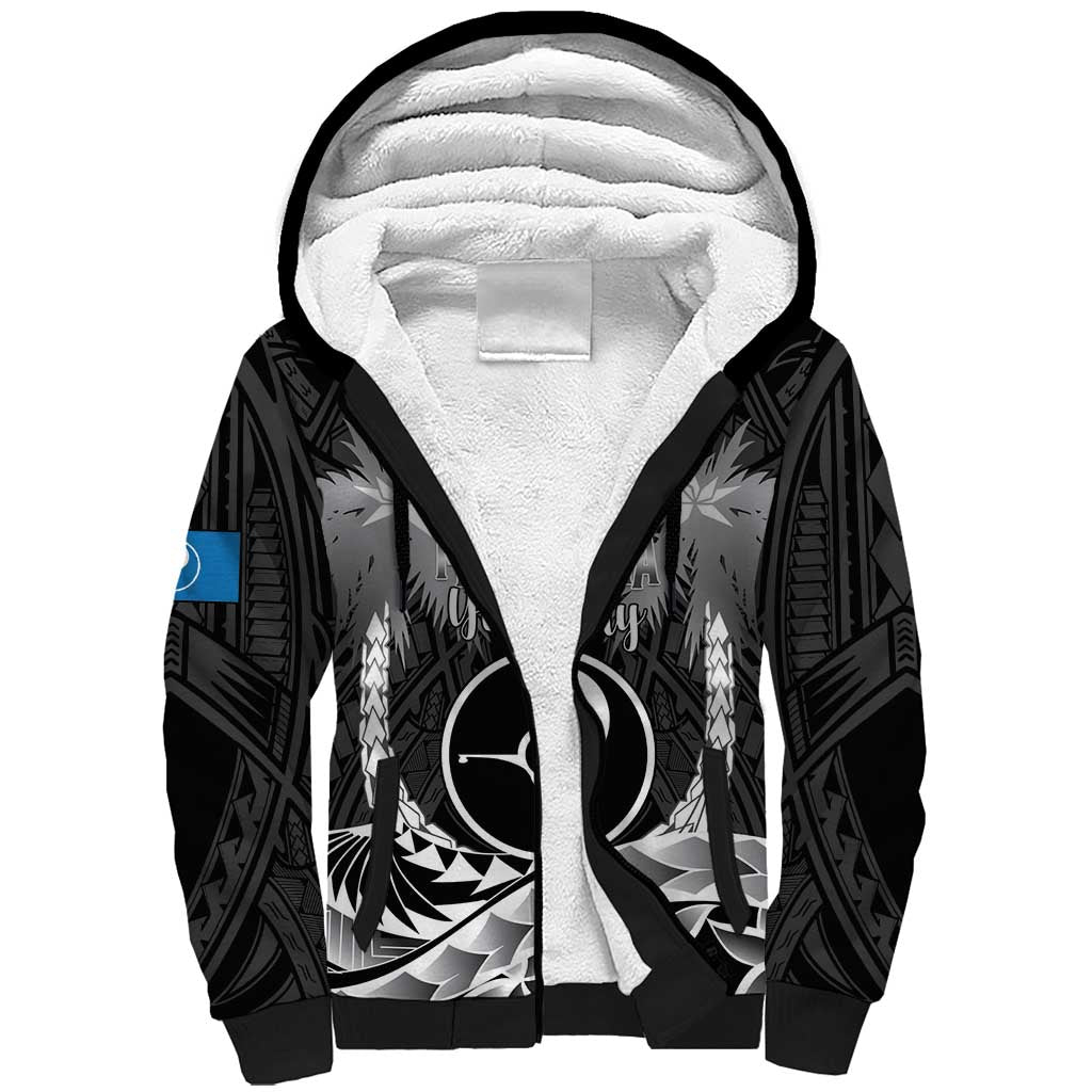 FSM Yap Day Sherpa Hoodie 2025 Wa'ab Micronesia Black Color LT14 Unisex Black - Polynesian Pride