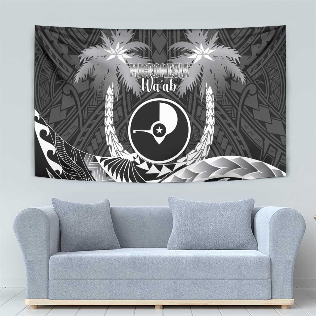 FSM Yap Day Tapestry 2025 Wa'ab Micronesia Black Color