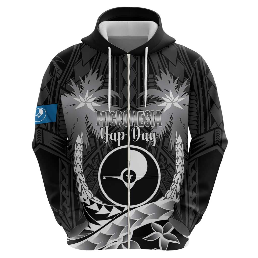 FSM Yap Day Zip Hoodie 2025 Wa'ab Micronesia Black Color LT14 - Polynesian Pride