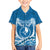 FSM Yap Day Family Matching Off The Shoulder Long Sleeve Dress and Hawaiian Shirt 2025 Wa'ab Micronesia Flag Color