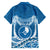 FSM Yap Day Family Matching Off Shoulder Short Dress and Hawaiian Shirt 2025 Wa'ab Micronesia Flag Color