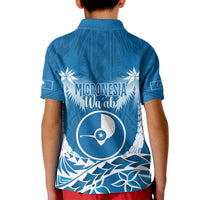 FSM Yap Day Kid Polo Shirt 2025 Wa'ab Micronesia Flag Color LT14 - Polynesian Pride