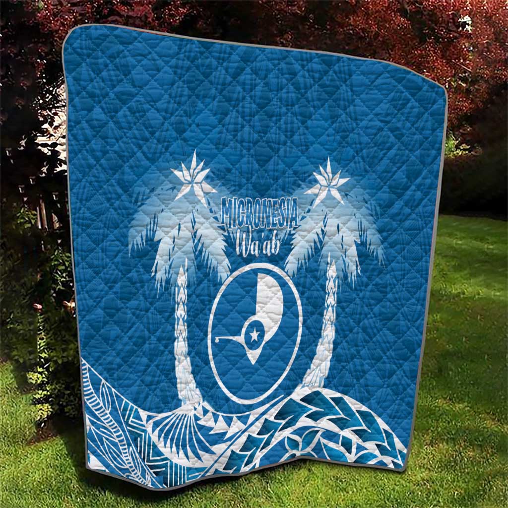 FSM Yap Day Quilt 2025 Wa'ab Micronesia Flag Color