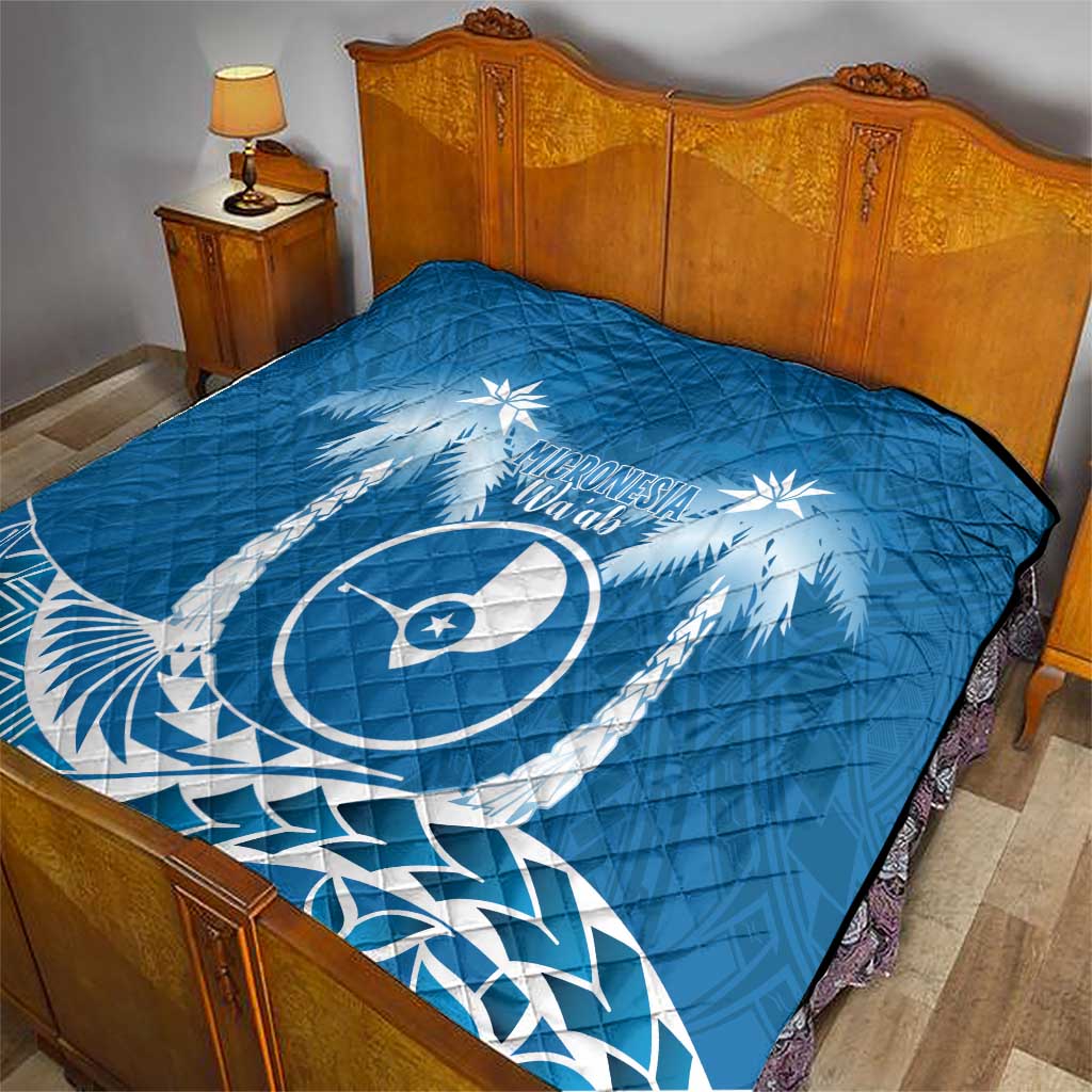 FSM Yap Day Quilt 2025 Wa'ab Micronesia Flag Color