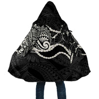 Aloha Hawaii Kalo Pikake Lei Cloak Chest Tattoo Black Hawaiian Pattern