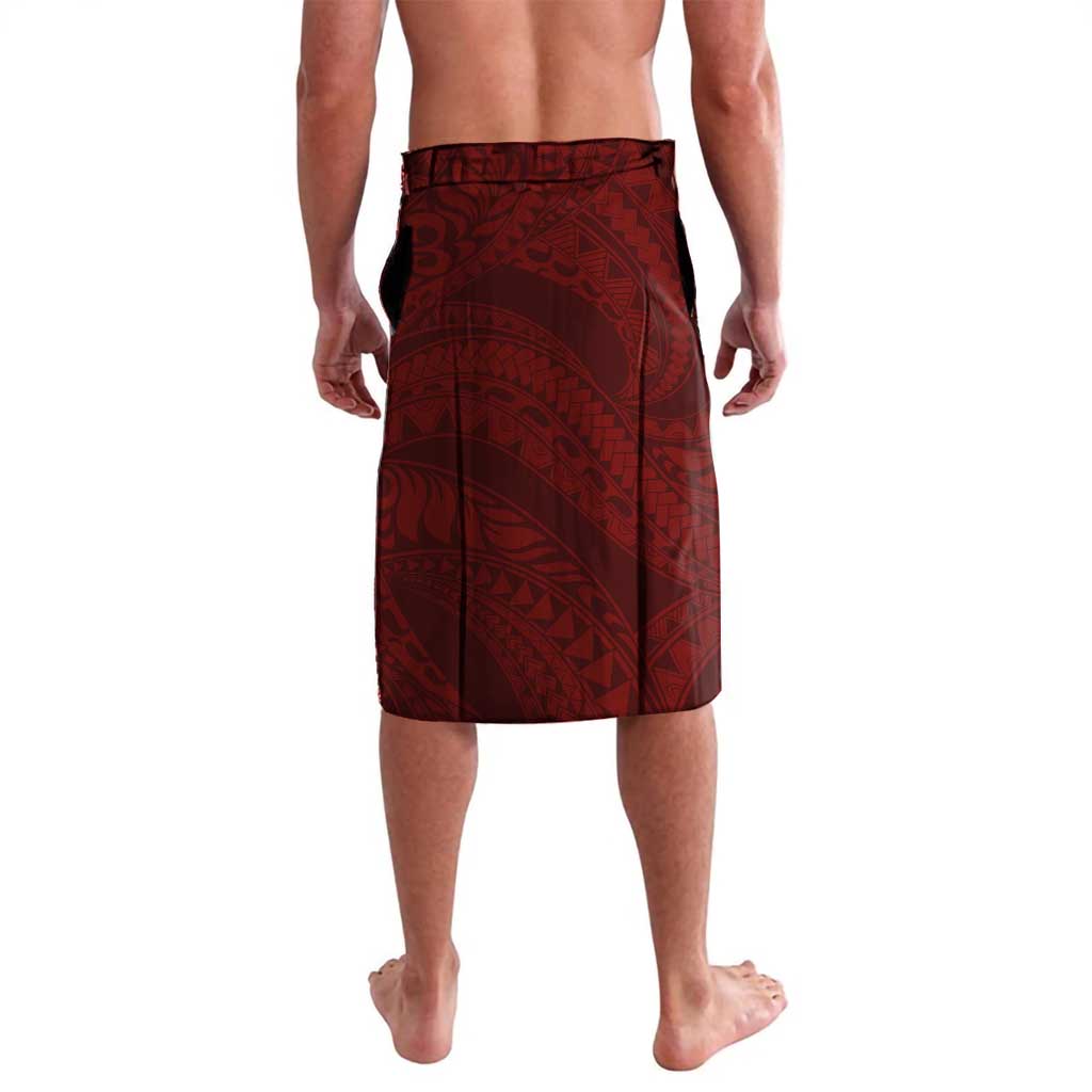 Aloha Hawaii Kalo Pikake Lei Lavalava Chest Tattoo Oxblood Hawaiian Pattern