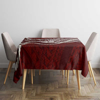 Aloha Hawaii Kalo Pikake Lei Tablecloth Chest Tattoo Oxblood Hawaiian Pattern