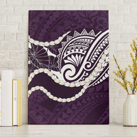 Aloha Hawaii Kalo Pikake Lei Canvas Wall Art Chest Tattoo Purple Hawaiian Pattern LT14 Without Frame Purple - Polynesian Pride