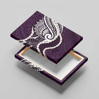 Aloha Hawaii Kalo Pikake Lei Canvas Wall Art Chest Tattoo Purple Hawaiian Pattern LT14 - Polynesian Pride