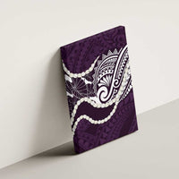 Aloha Hawaii Kalo Pikake Lei Canvas Wall Art Chest Tattoo Purple Hawaiian Pattern LT14 - Polynesian Pride