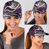 Aloha Hawaii Kalo Pikake Lei Classic Cap Chest Tattoo Purple Hawaiian Pattern